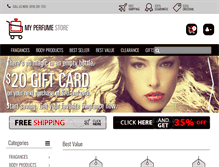 Tablet Screenshot of myperfumestore.com